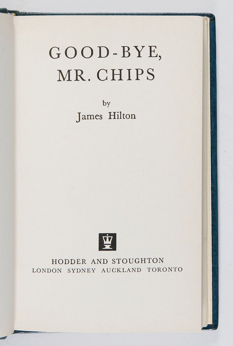 A Sangorski & Sutcliffe fine binding of Good-Bye, Mr Chips by James Hilton.