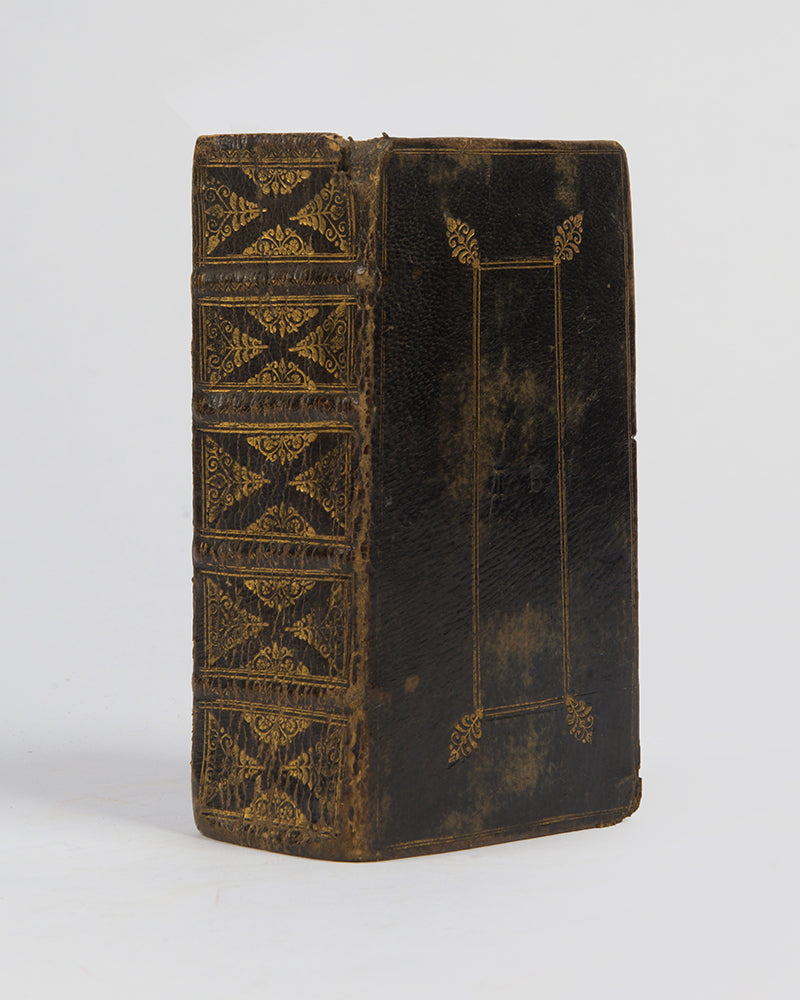 A lovely late 17th-century pocket edition of the King James Bible bound in contemporary balck morocco gilt