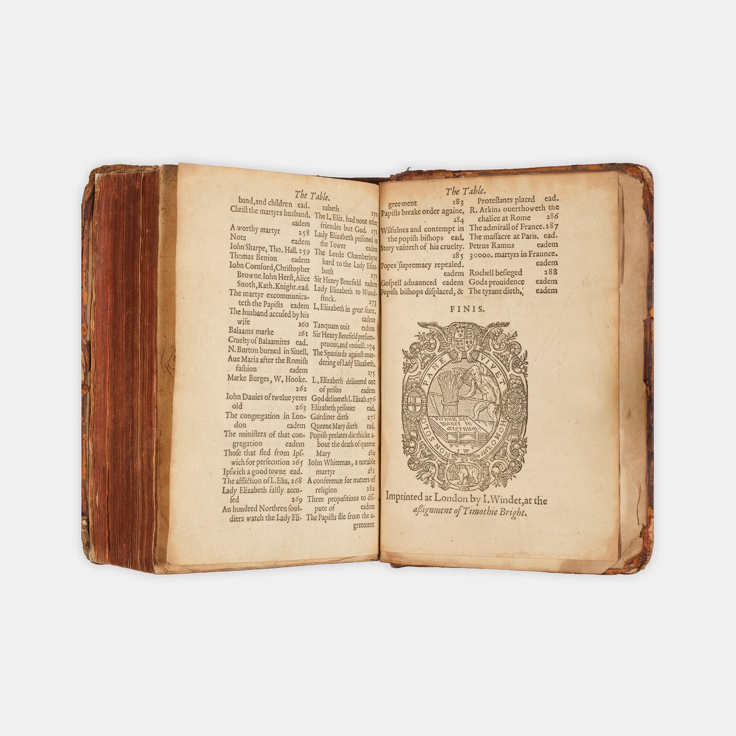 The first abridged edition of John Foxe's seminal history of the Protestant Reformation in England, The Actes and Monuments