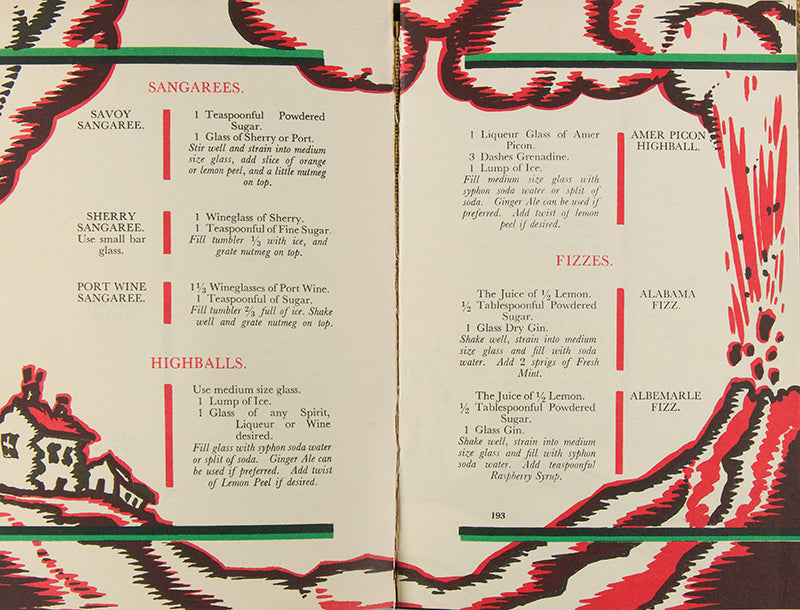 A handosme copy of The Savoy Cocktail Book by Harry Craddock.
