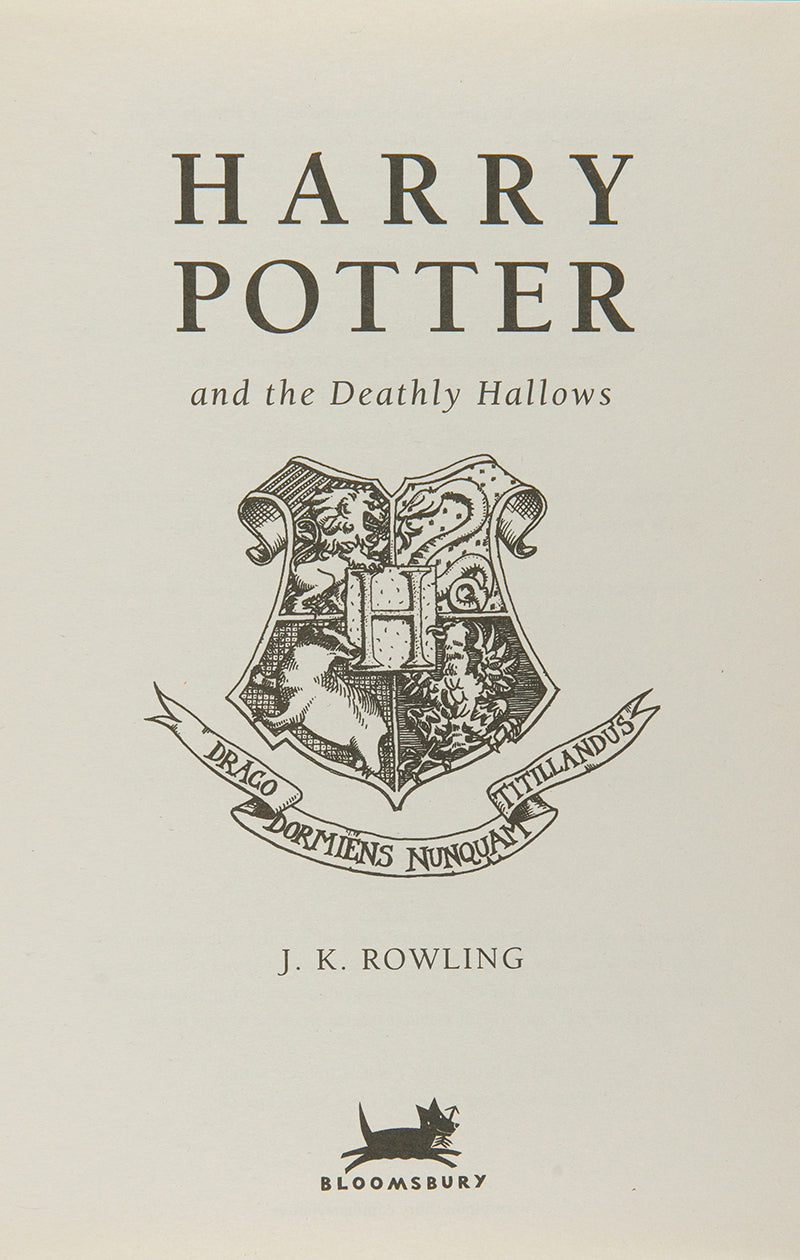 A first edition of the final Harry Potter book by J.K. Rowling.