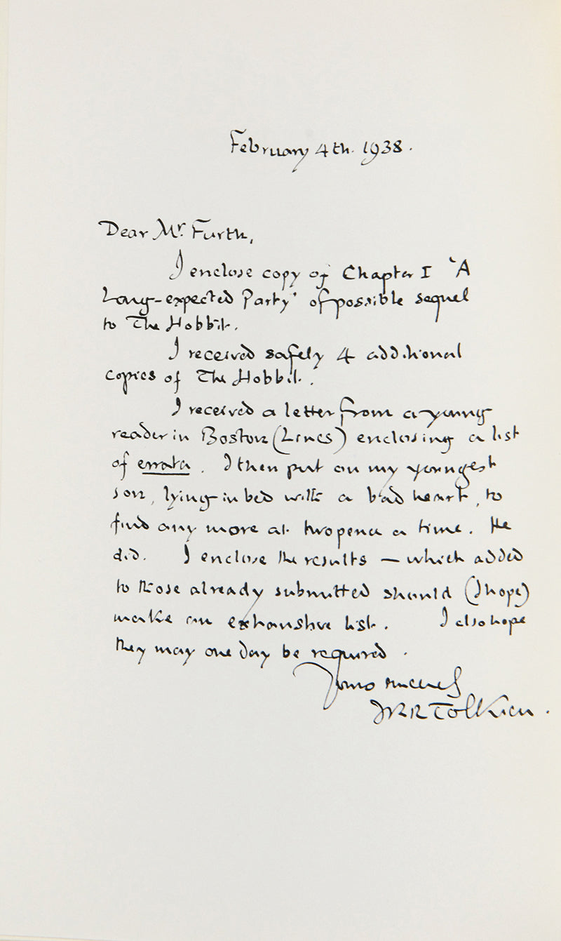 The first edition, first impression of the collected letters of J.R.R. Tolkien.
