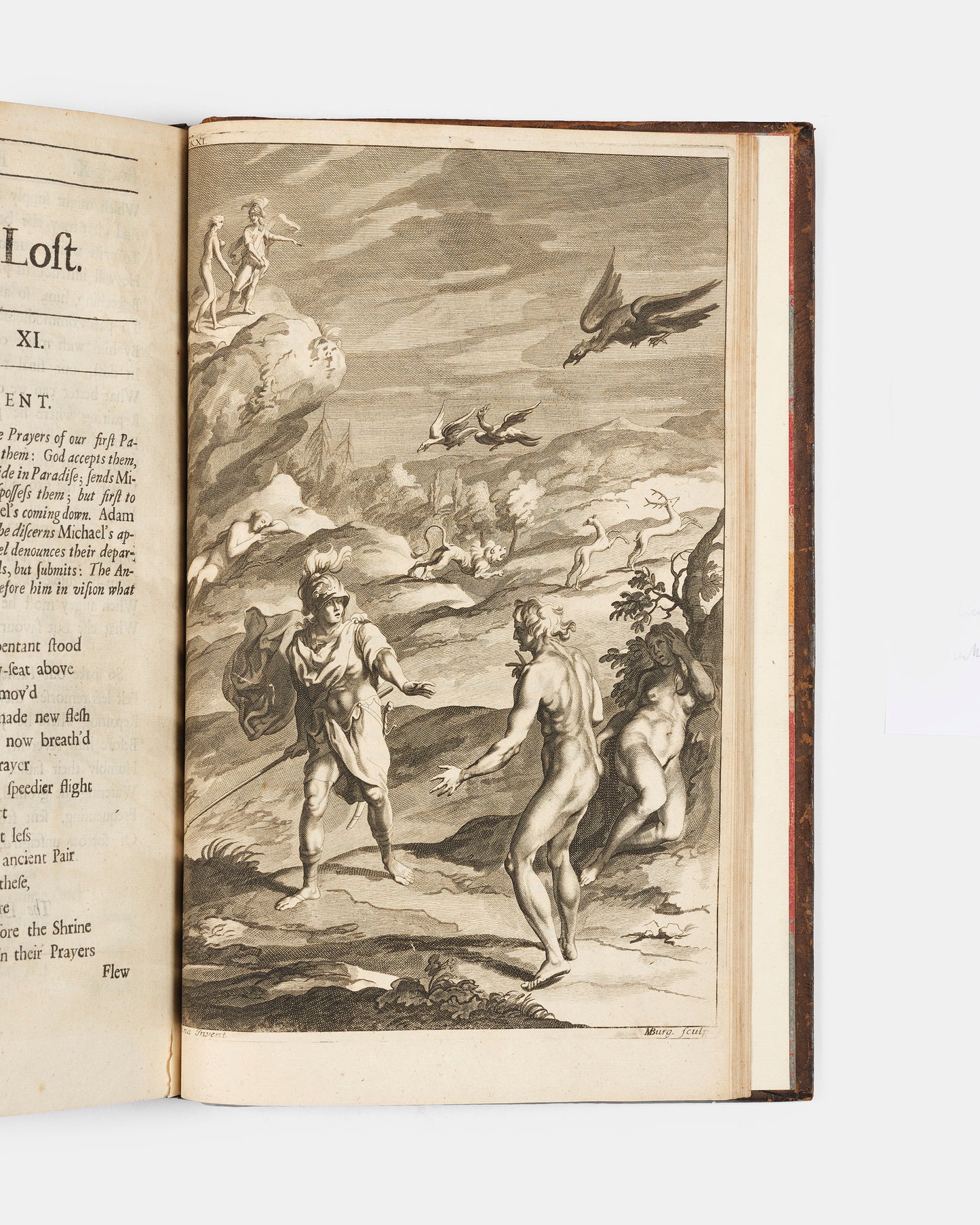 The fifth edition, and second illustrated of Milton's blank verse epic poen retelling the story of teh Fall of Man, Paradise Lost