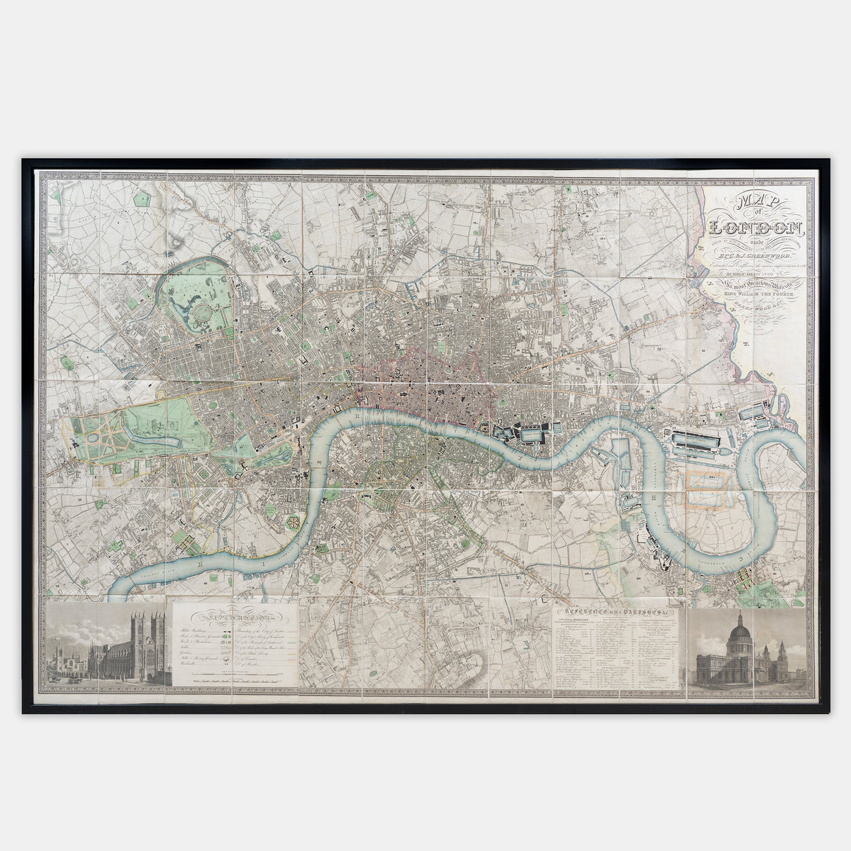 Map of London made from an actual Survey made in the Years 1824, 1825, & 1826. By C. and J. Greenwood,