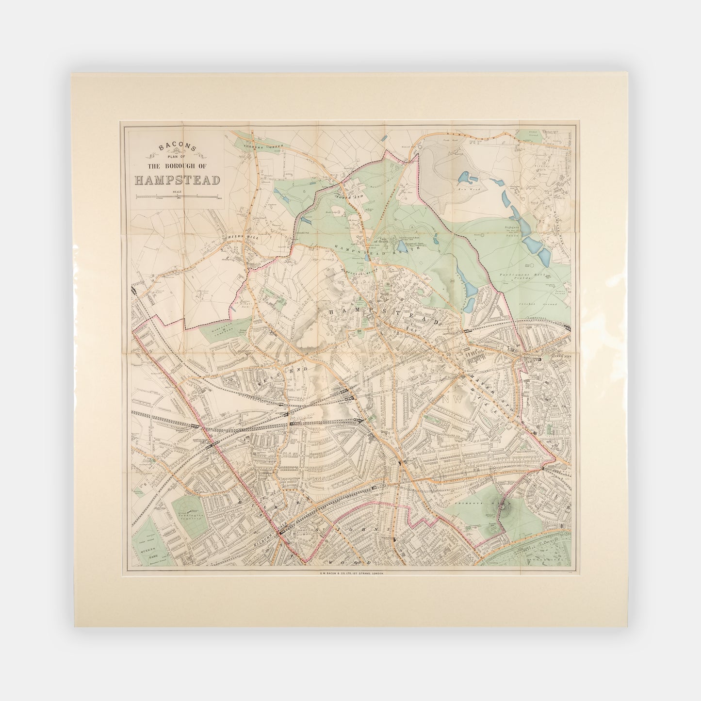 Bacon's Plan of the Borough of Hampstead.
