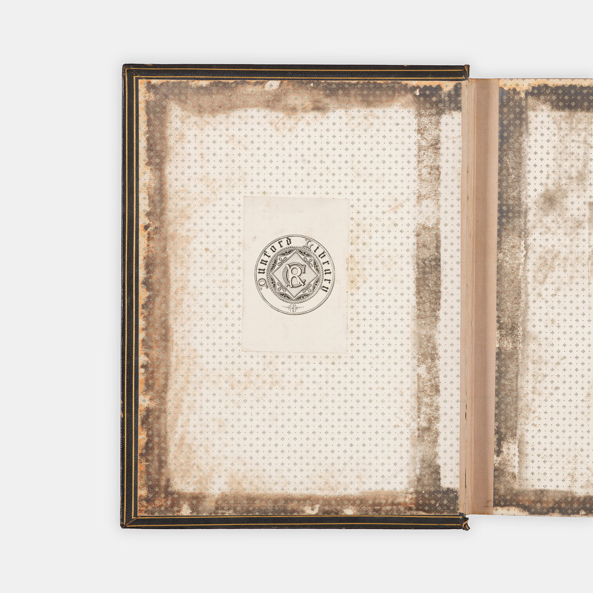 The first Merriam-Webster edition of An American Diction of the English Language in the publisher's presentation binding to Richard Cobden