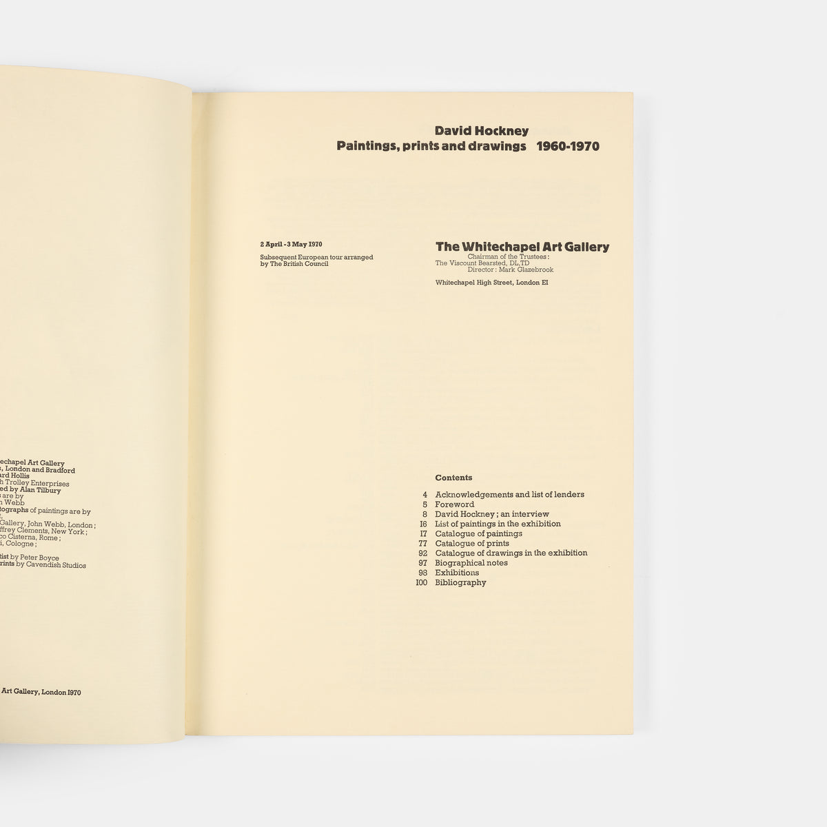 Paintings, Prints, and Drawings 1960-1970.