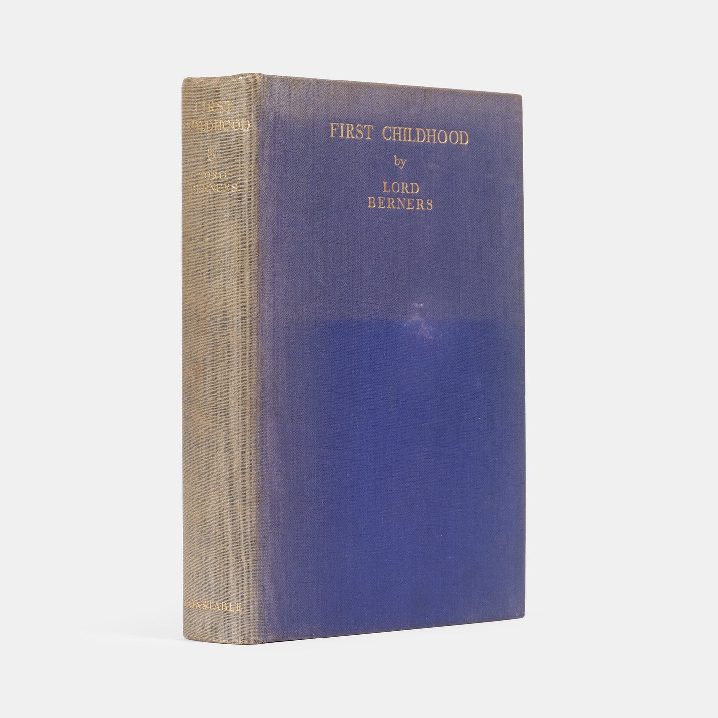 First edition of First Childhood by Lord Berners, inscribed by the author.