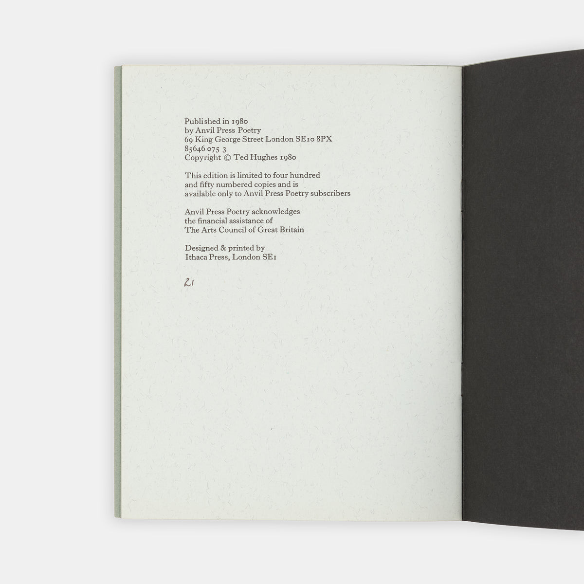 A limited edition copy of The Uncollected Poems by Sylvia Plath.