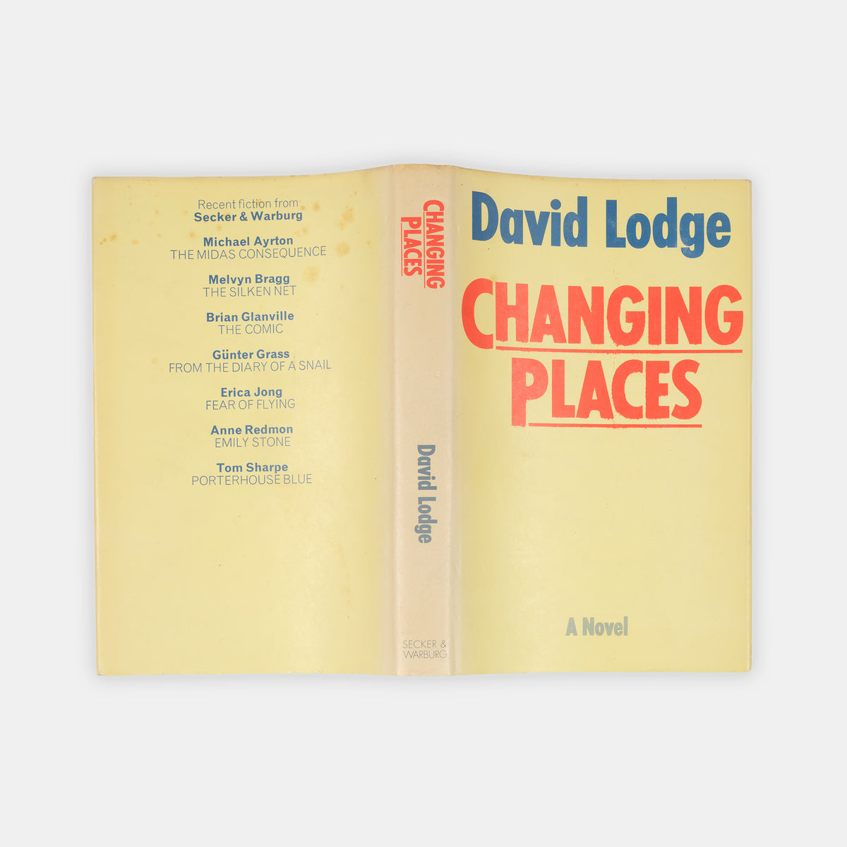 A first edition copy of Changing Places by David Lodge.