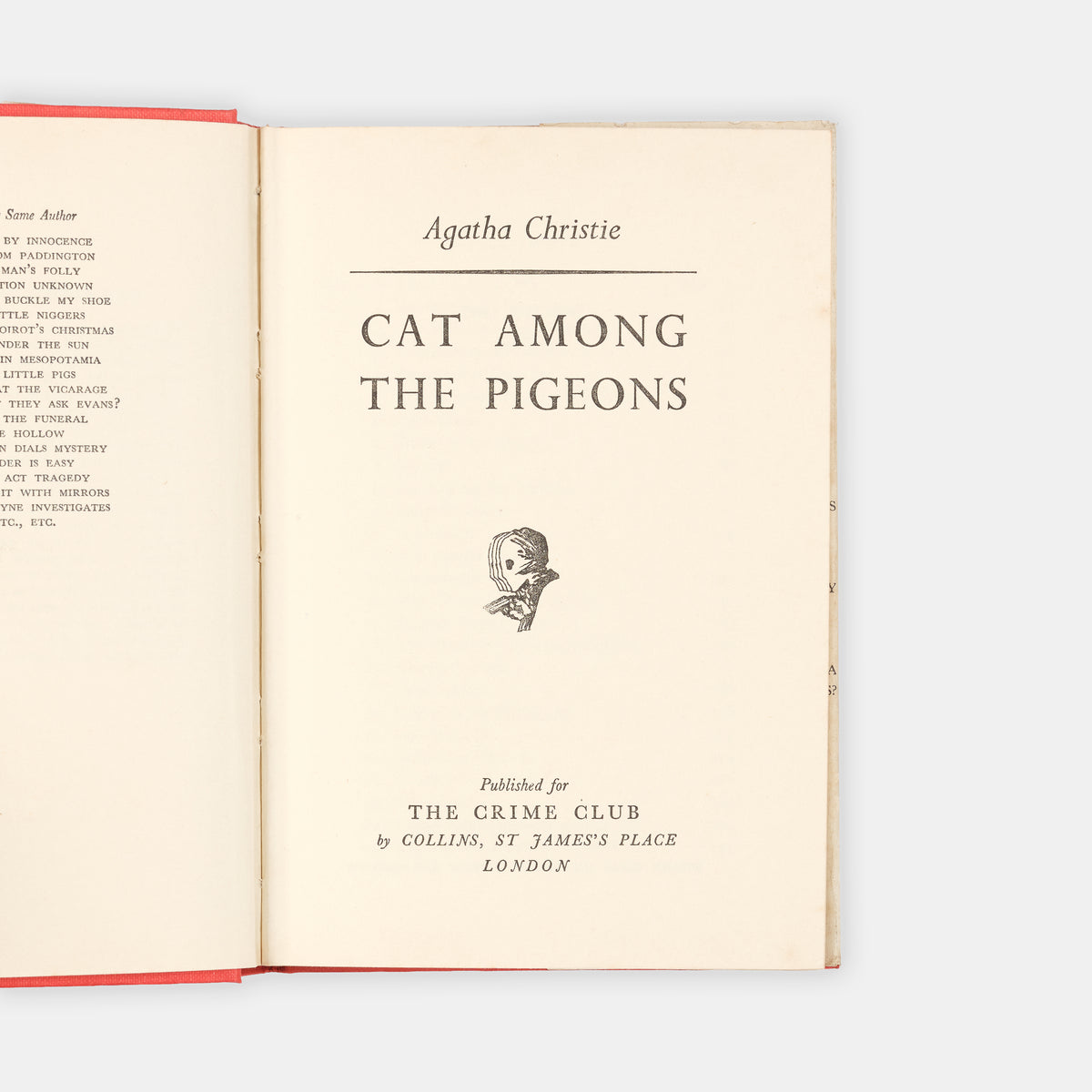 A first edition, first impression of Cat Among the Pigeons by Agatha Christie