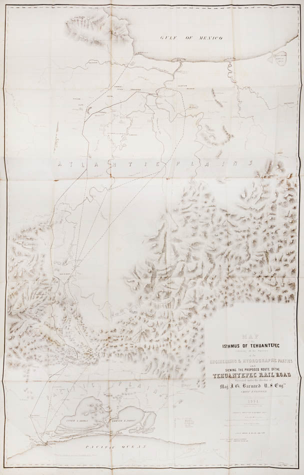 Barnard was chief engineer on this project to drive a railway across the Isthmus of Tehuantepec by a company based in New Orleans.