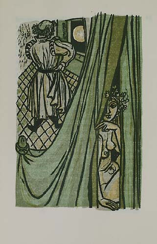 Limited edition, one of 350 copies, 5 colour woodcuts by Felix Hoffmann, original vellum, original slip-case.