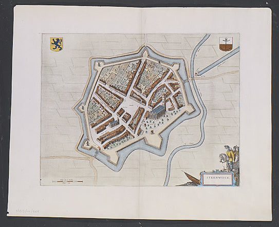 From Joan Blaeu's town book of the Netherlands, first published one year after the Spanish acknowledgement of the Dutch Republic.