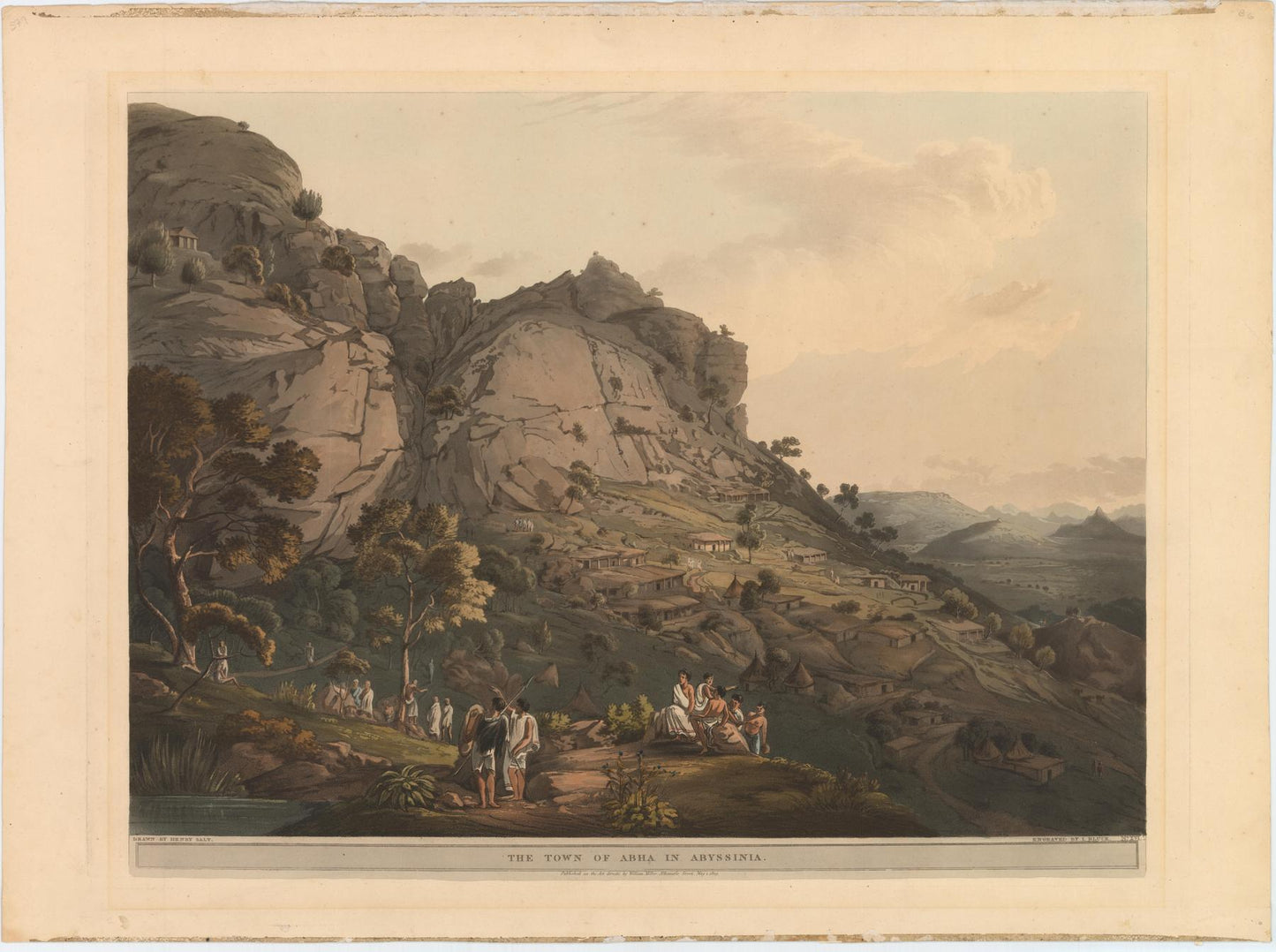 The Town of Abha in Abyssinia.