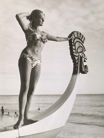 Miss Germany in Hawaii.