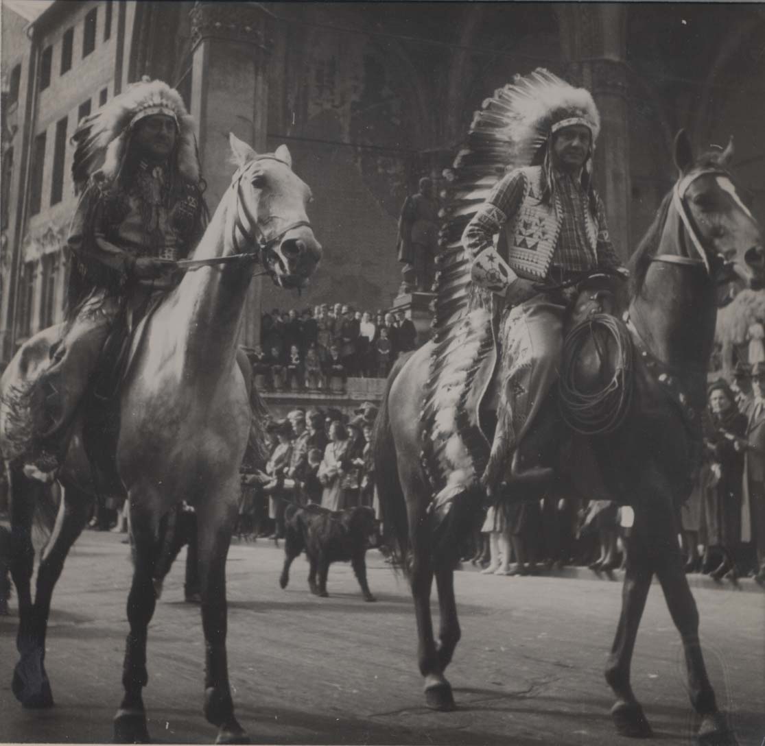 American Indian In Parade