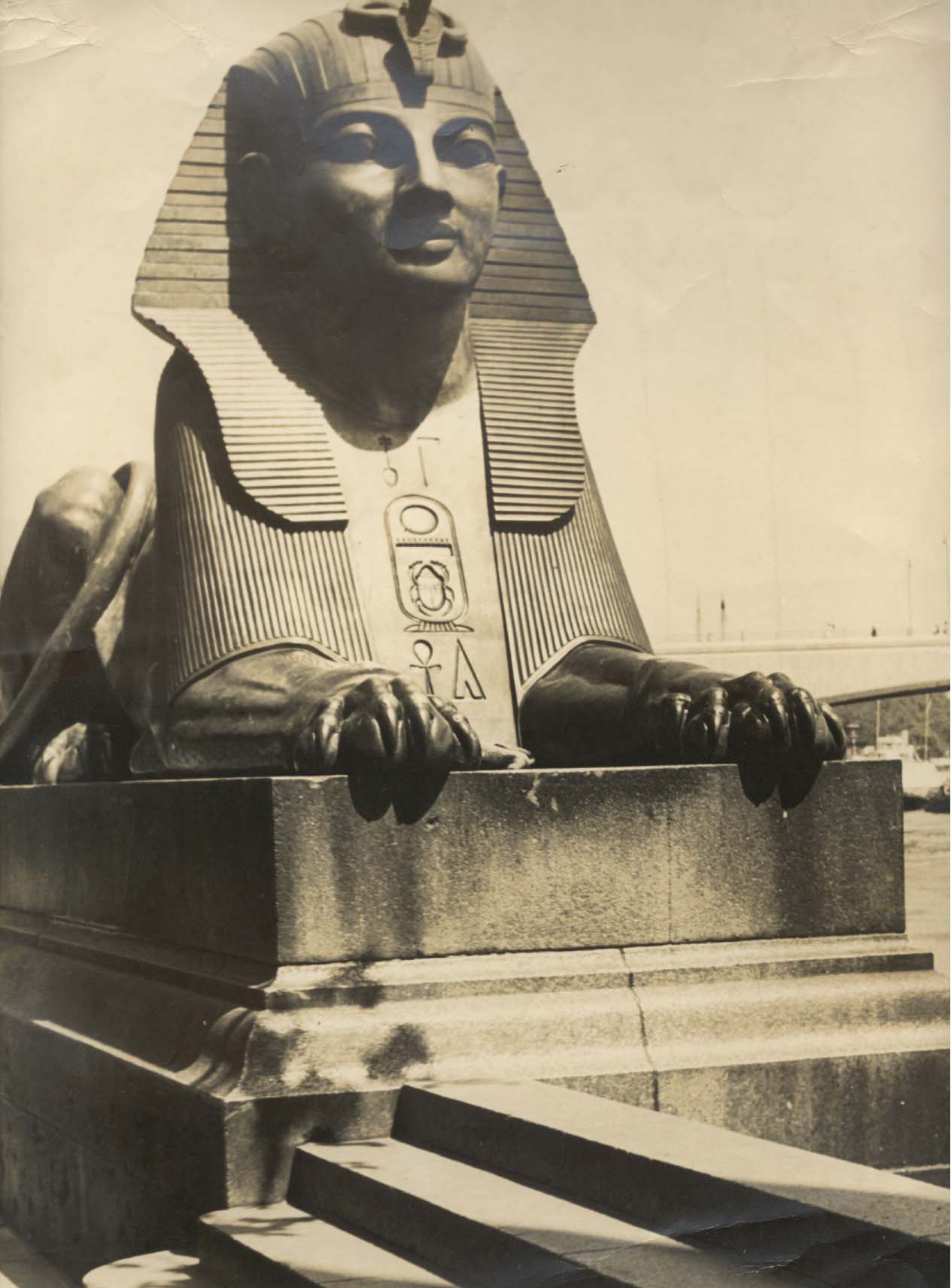The Sphinx On The Embankment, London.