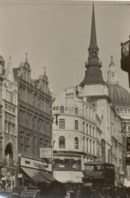 Ludgate Hill and St Paul's, London.