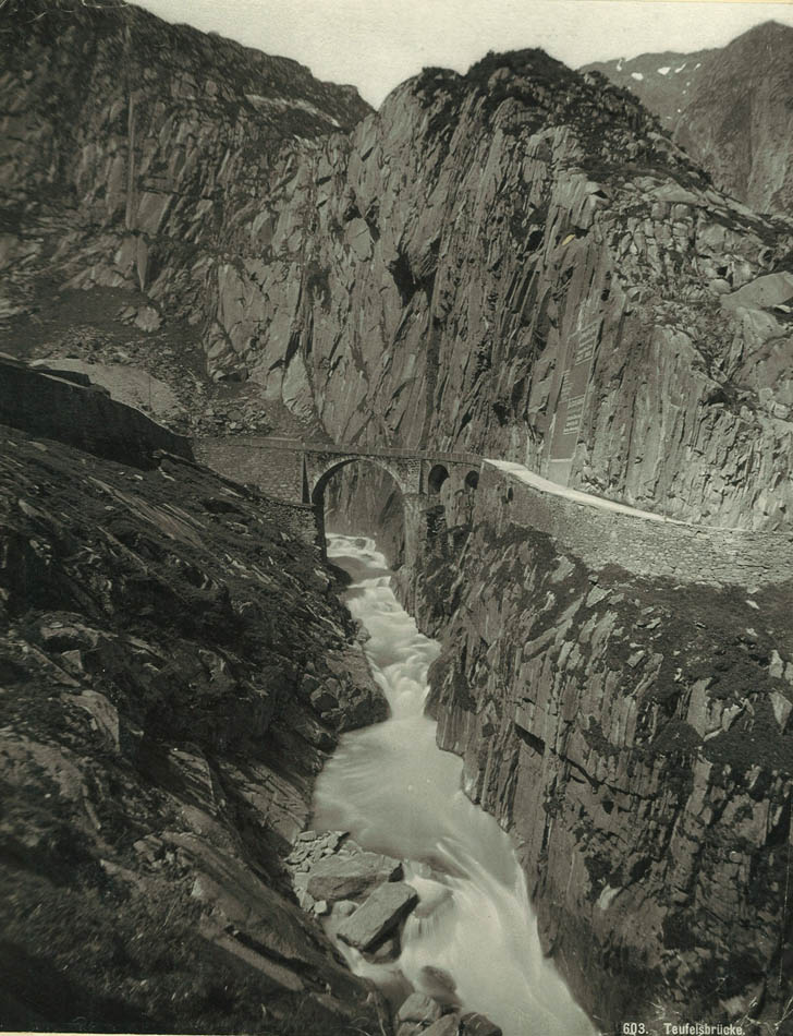 Devils Bridge. Pass of St. Gotthard.