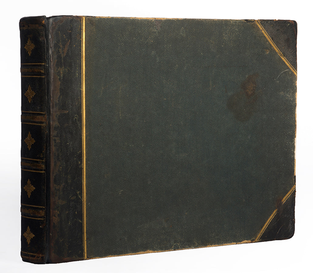 Photographic album depicting the diverse places and peoples of Northern India from c.1880, containing 126 total prints, some signed by Fry and Rahn Company.