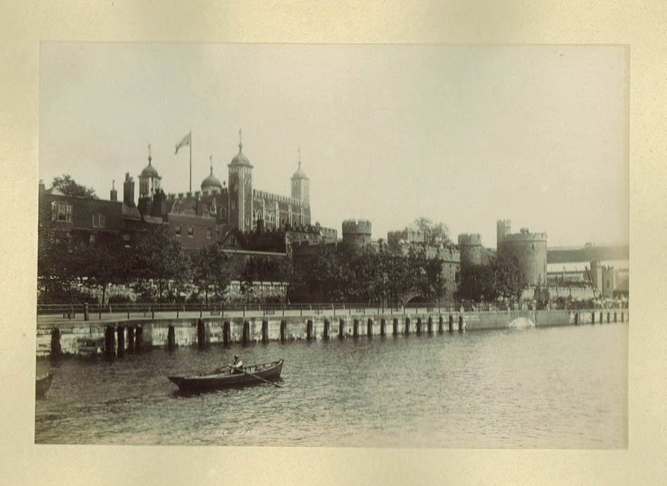 Thames with Tower of London in background.