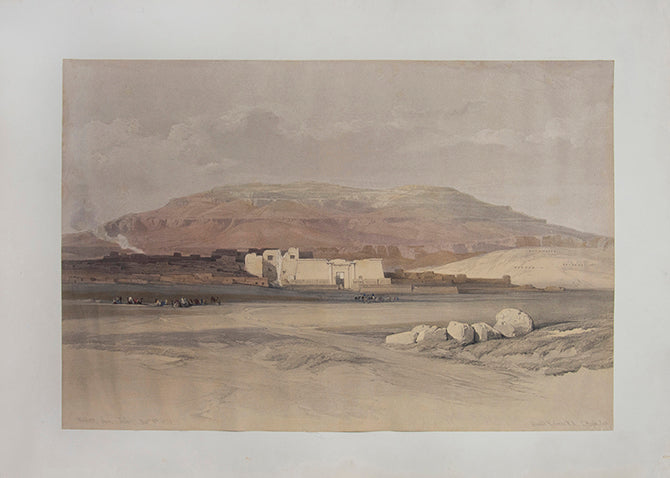 Original hand-coloured lithograph on fine paper mounted on card as issued from the subscription edition of Roberts' 'Egypt'