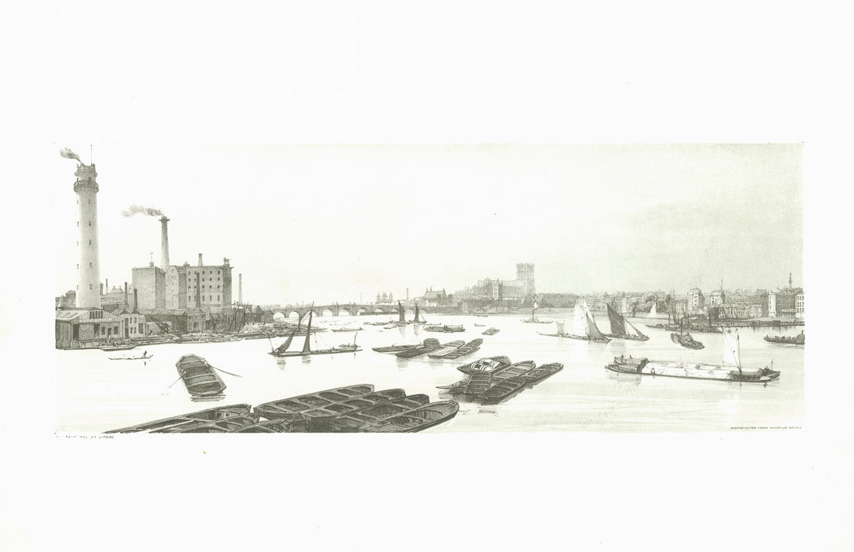 BOYS Thomas Shotter Westminster from Waterloo Bridge 1842