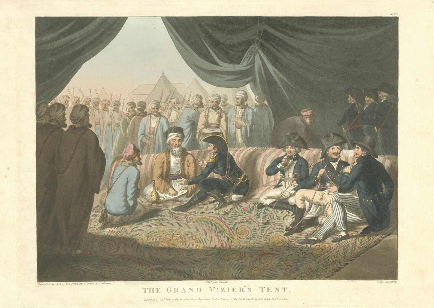 Sketched on the spot by F.B. Spilsbury and drawn by D. Orme for 'Picturesque Scenery in the Holy Land and Syria'.