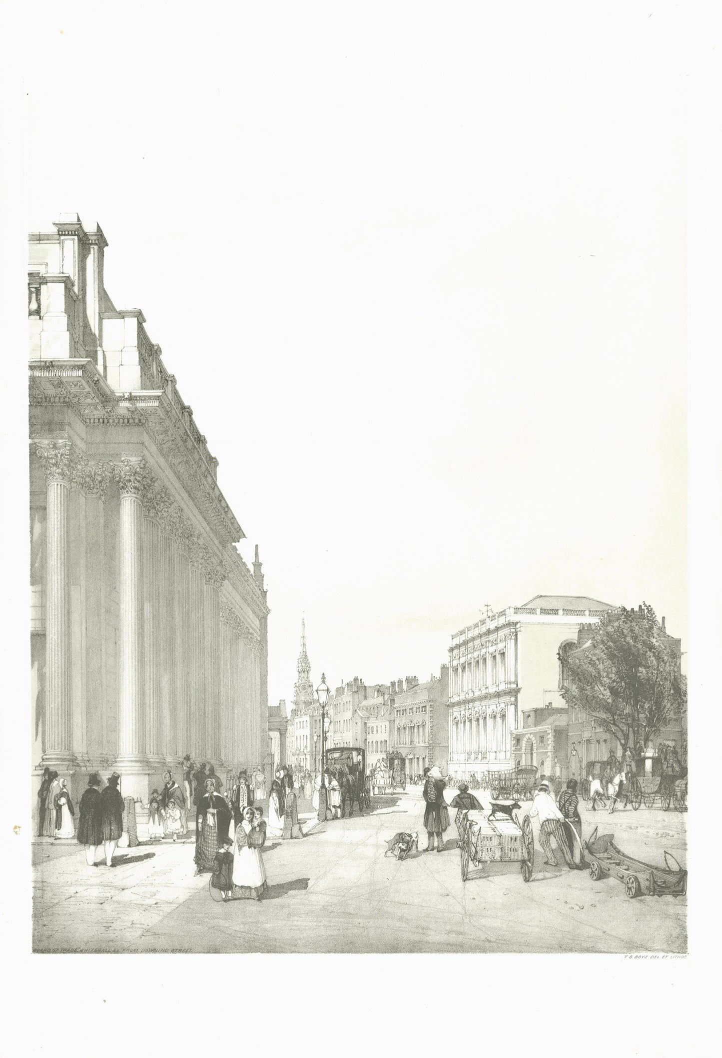 Board of Trade Whitehall &c from Downing Street.