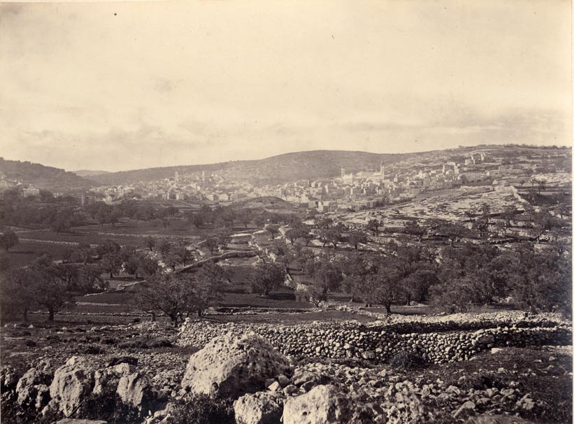 Hebron, and the Plain of Mamre, with Mosque Covering the Cave of Machpelah.
