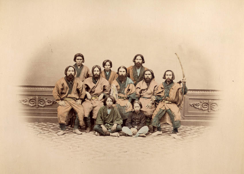 Ainu men and women.