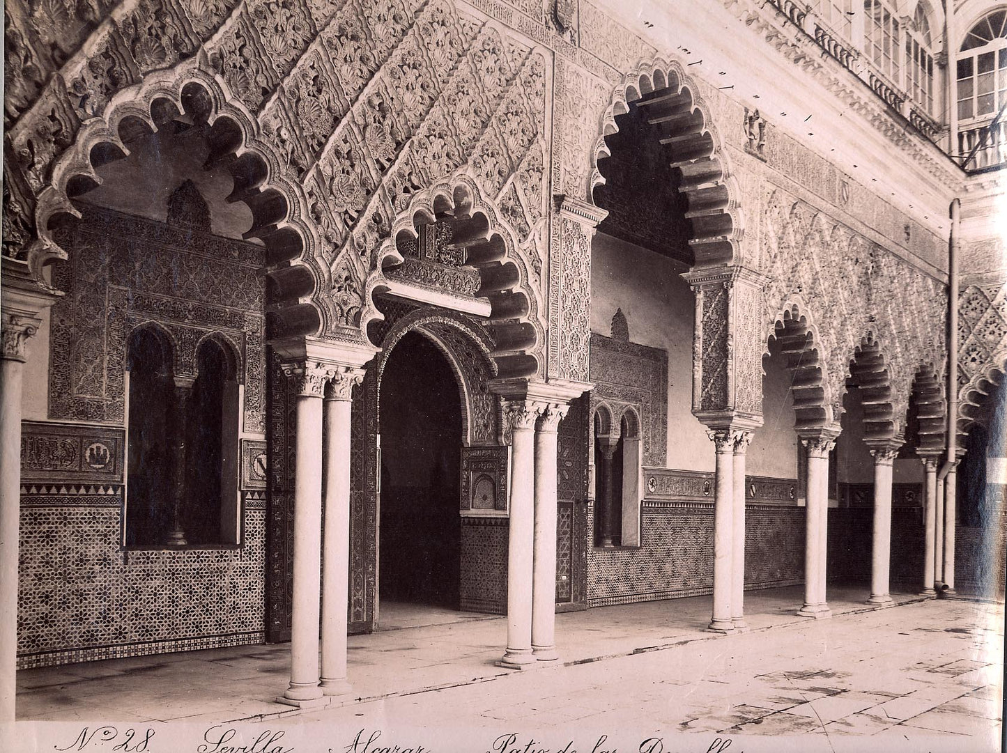 Patio of the Doncellas in the Palace of Seville.
