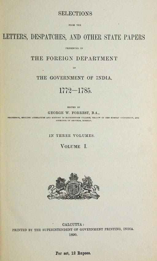 Contains letters and documents on the expedition to Cooch Behar agaist Bhutan, and on the Bogle and Turner Missions.
