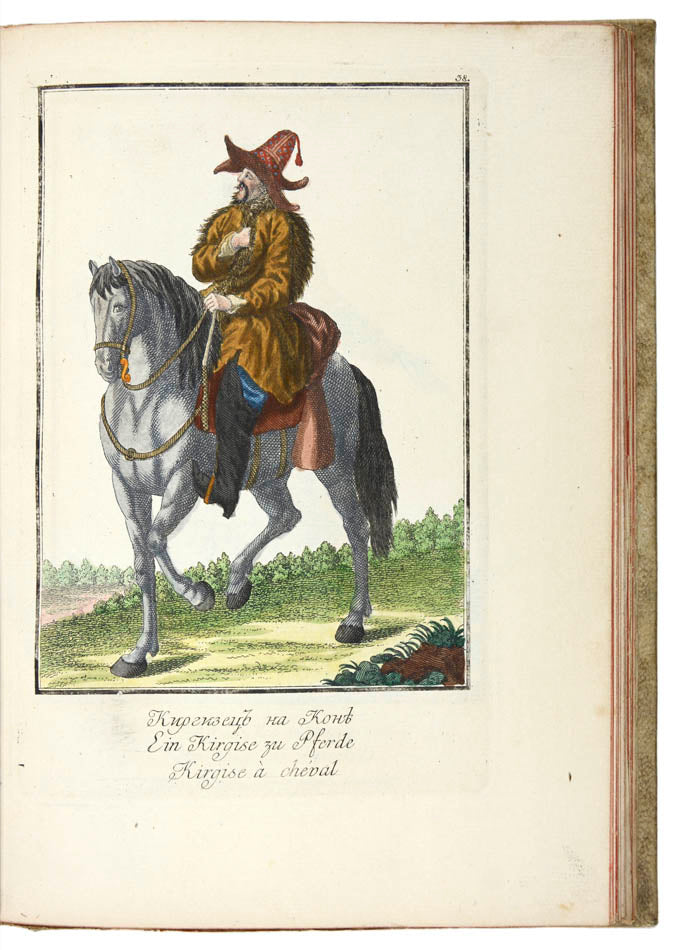 A collection of 90 finely hand-coloured plates published for the Georgi's famous ethnographical work.