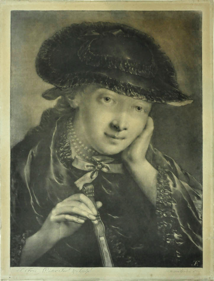 Mezzotints on laid paper, good impressions.