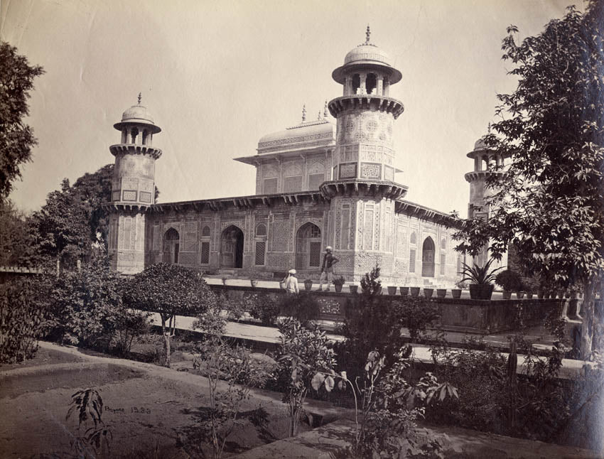 Mausoleum of Prince Etmad-Dowlah, from the gate, Agra.