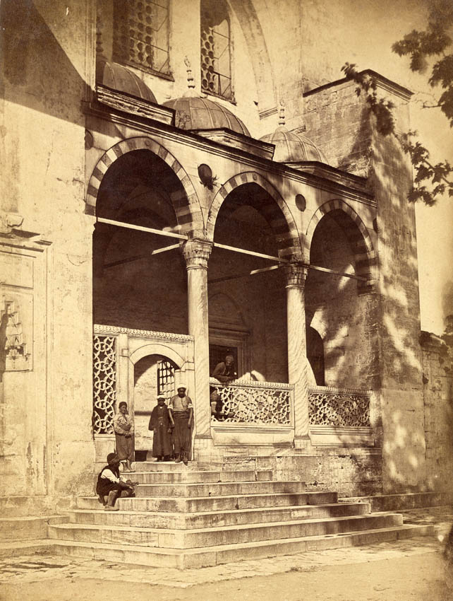 Entrance to the Suleymaniye Mosque, Istanbul.