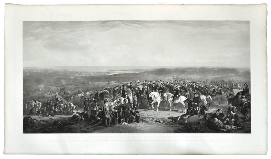 The Allied Generals with the Officers of their Respective Staffs before Sebastopol.