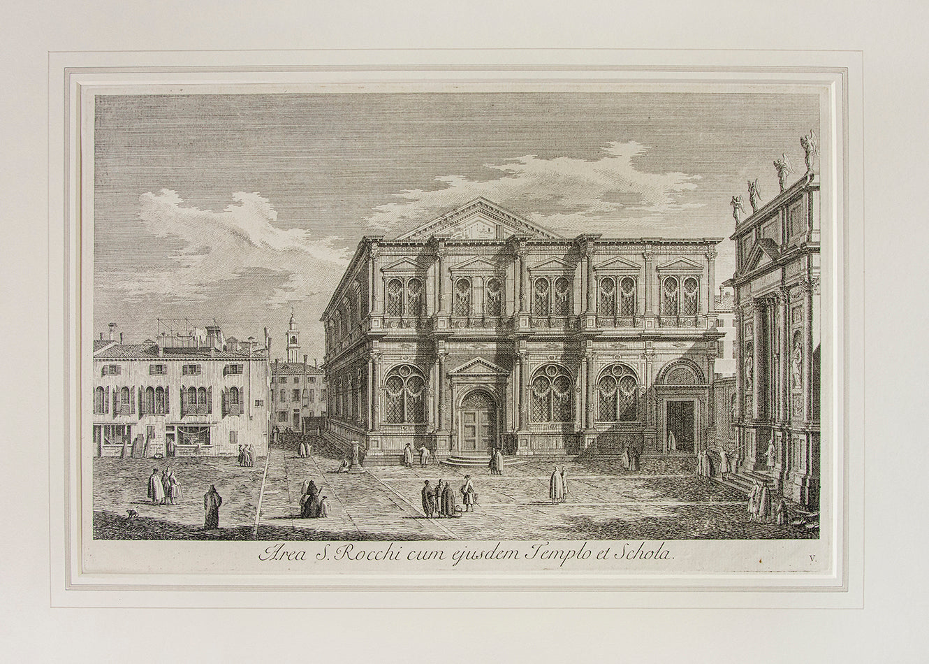 Area S. Rocchi cum ejusdem Templo et Schola.