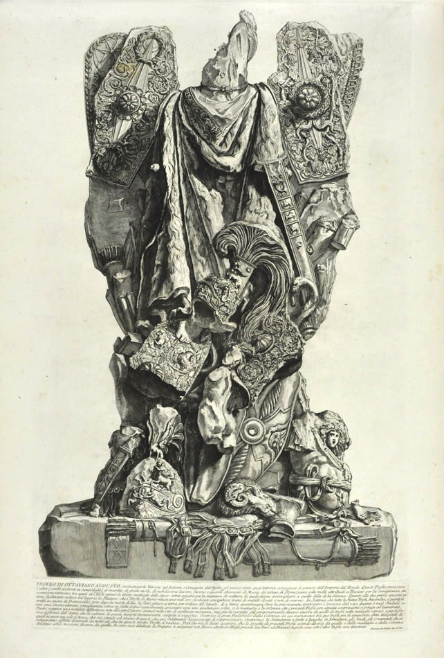 Pair of etchings from 'Vasi' by Giovanni Piranesi, printed in Rome in 1791.