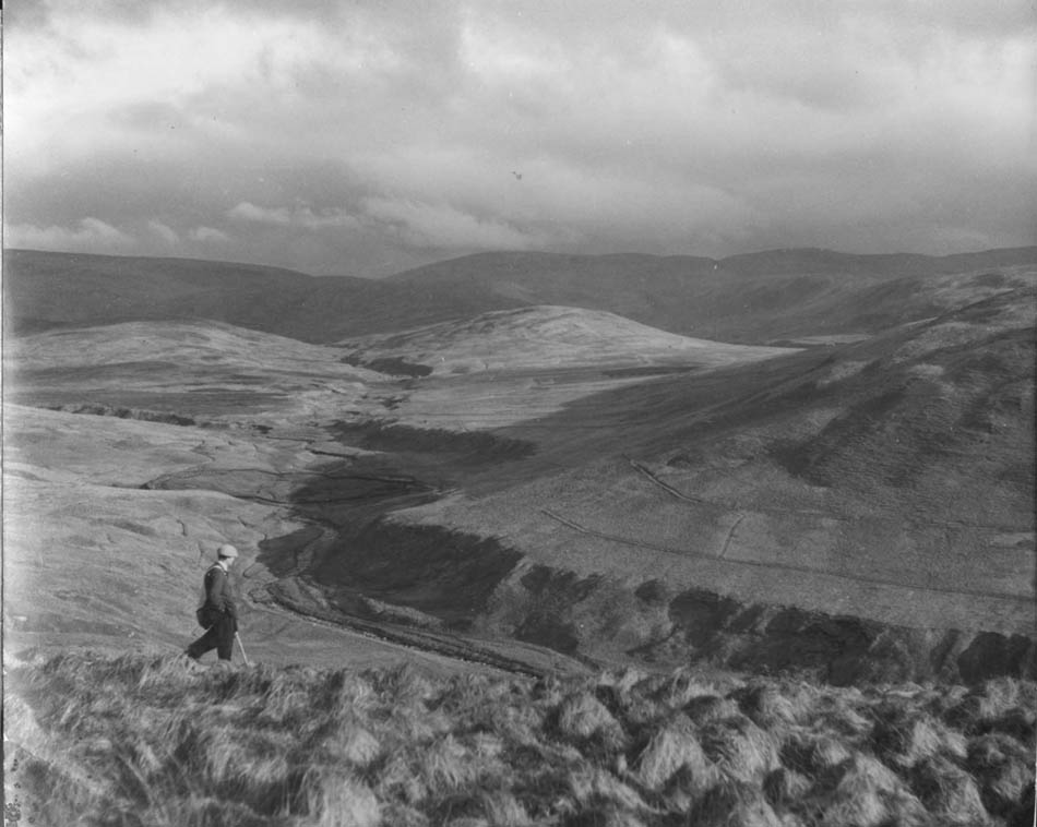 Landscape "in the Cheviots", Scotland near Drumlanrig, Dumfrieshire.