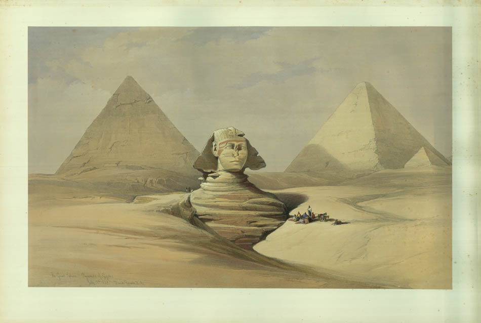 Original hand-coloured lithograph on fine paper mounted on card as issued from the subscription edition of Roberts' Egypt and Nubia.