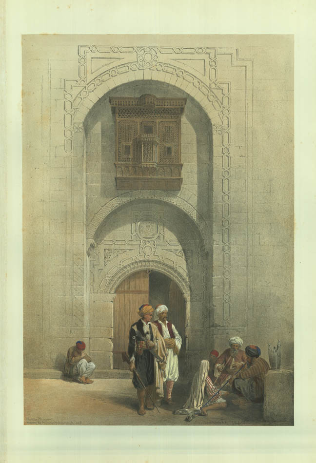 Original hand-coloured lithograph on fine paper mounted on card as issued from the subscription edition of Roberts' Egypt and Nubia.
