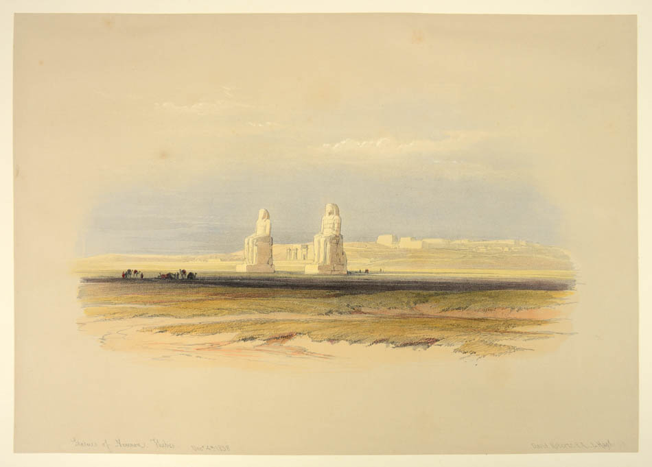 riginal hand-coloured lithograph on fine paper mounted on card as issued from the subscription edition of Roberts' Egypt and Nubia.
