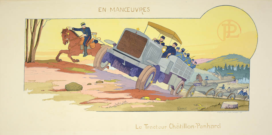 The Tracteur Châtillon-Panhard, was a pioneering all-wheel drive vehicle developed from 1910 by the French motor manufacturing company of Panhard Levassor
