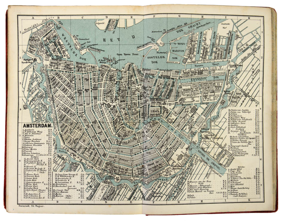 Scarce early second edition of Baedeker's Belgique et Hollande.