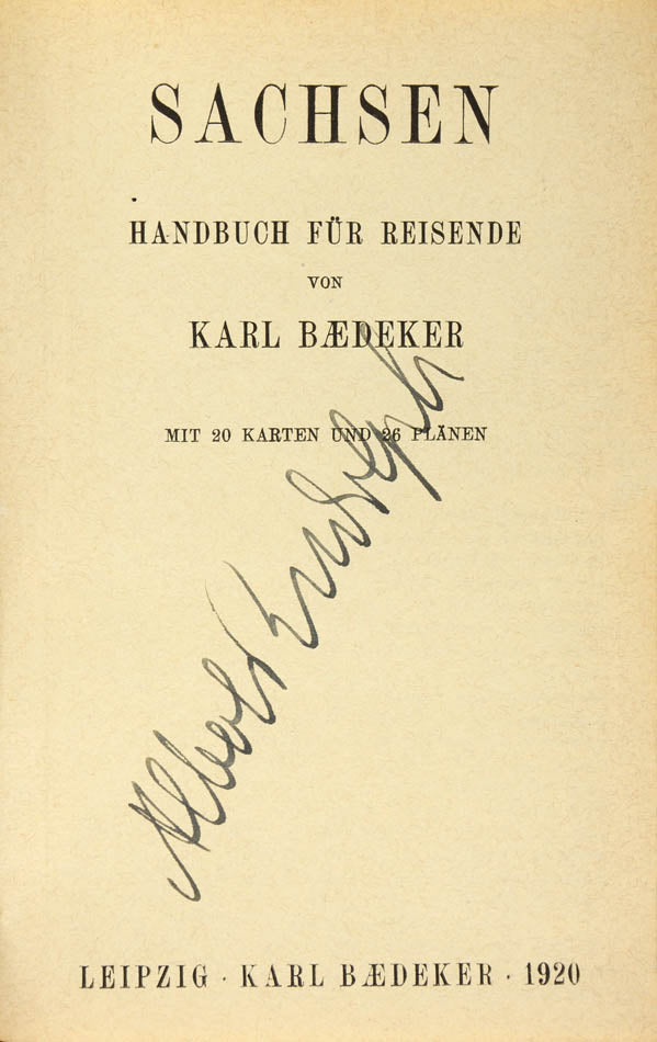 First edition of Baedeker's Sachsen.