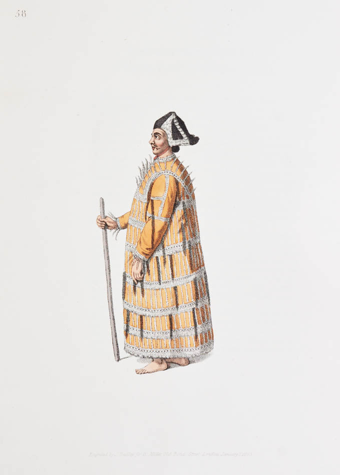 Attractive copy depicting traditional Russian dress in bright hand-colour. This title was the fourth in a series of costume books issued by Miller.