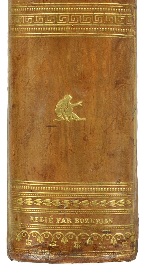 A fine large paper copy in a handsome Bozerian binding, of the earliest illustrated monograph on monkeys and Audebert's first original work.